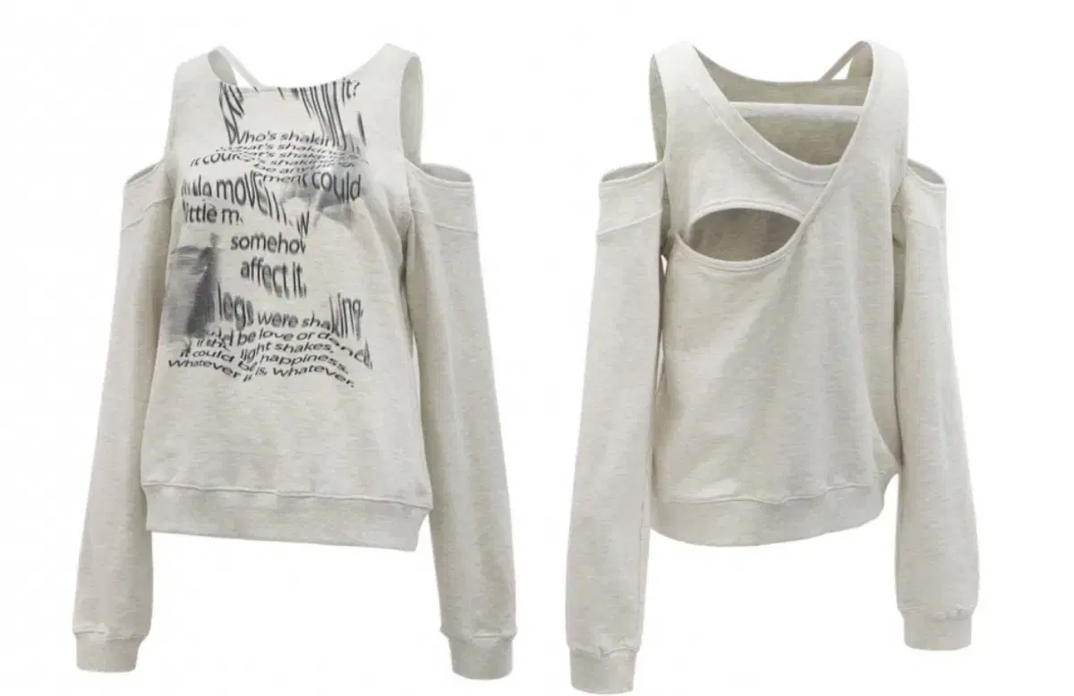 나체 BARE SWEAT SHIRT OATMEAL